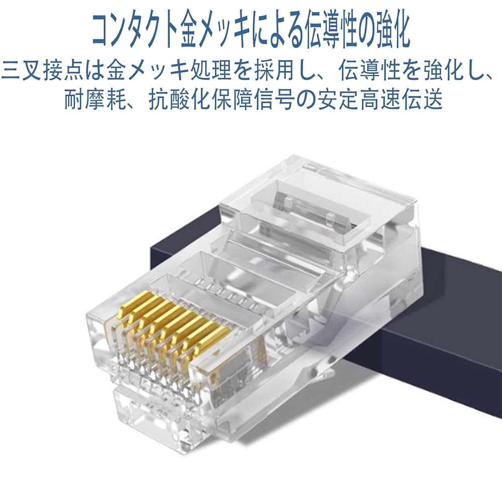 Amazon.co.jp: 【 30個セット】RJ45 Cat6 LANコネクター LAN
